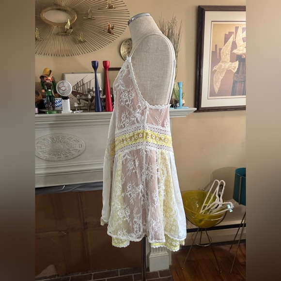 MAJORELLE Cady Mini Dress in Ivory & Pale Yellow S - Picture 11 of 16